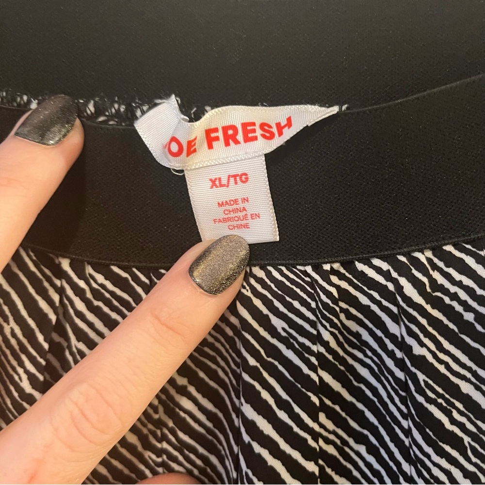 Joe Fresh Striped Pleated Maxi Skirt - Picture 3 of 4
